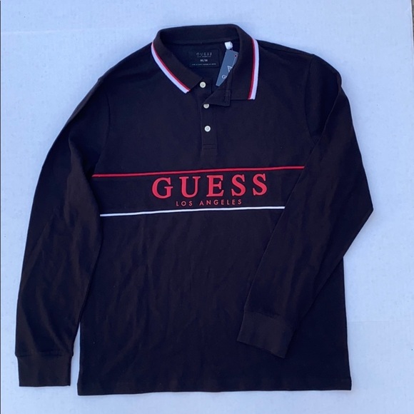 NEW GUESS Long Sleeve Shirt SZ M - Picture 1 of 4